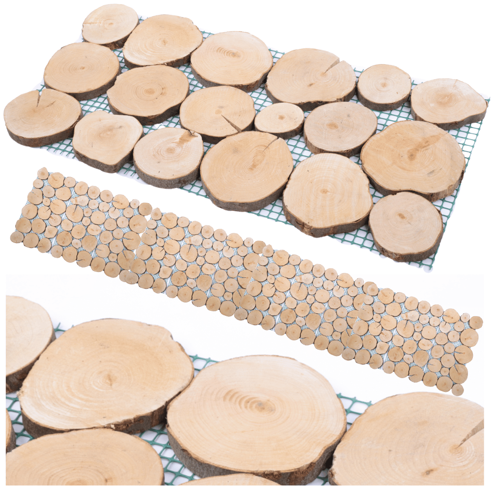 Ścieżka ogrodowa 80x40 cm chodnik plastry drewna BUKOWE ścieżki EKO DREWNO