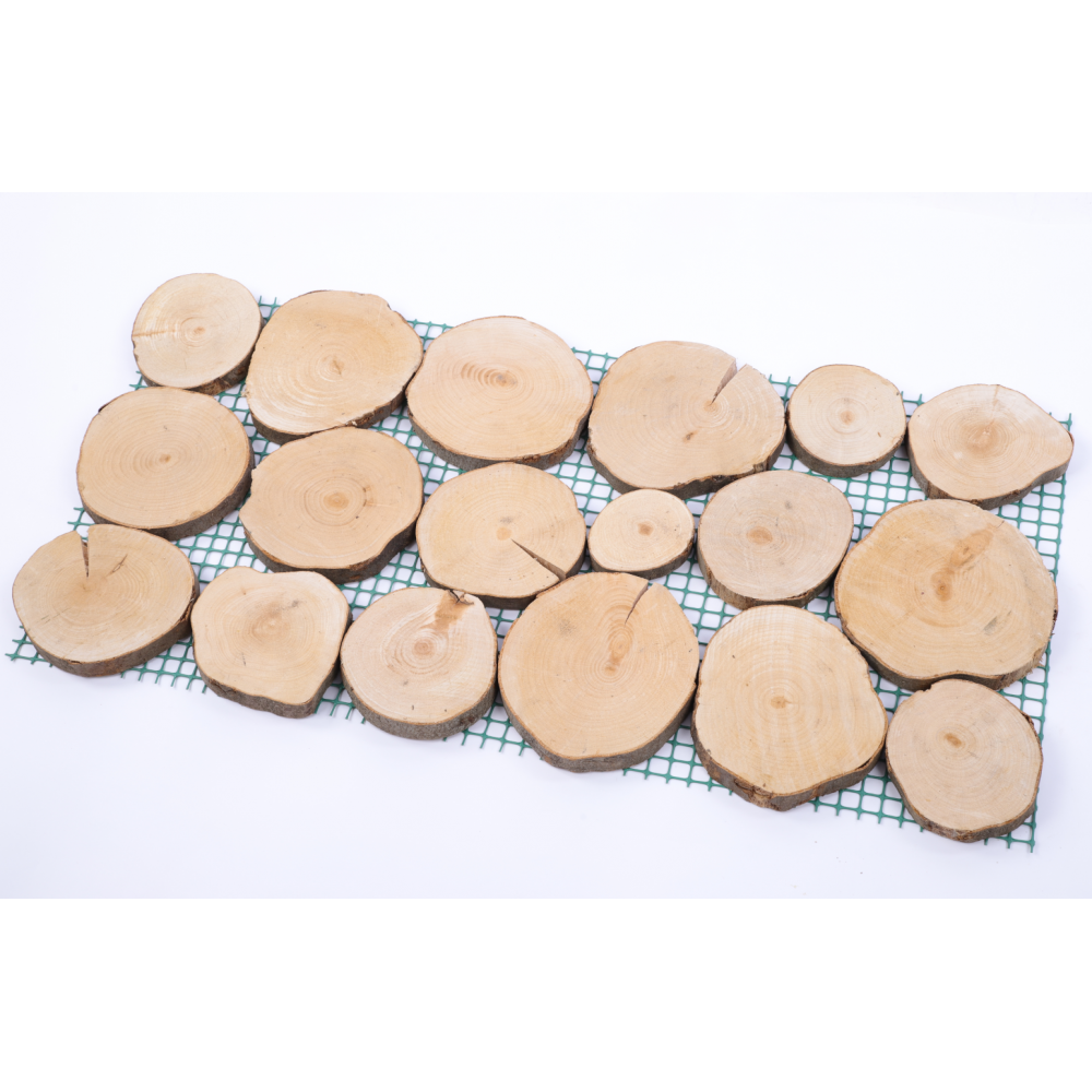 Ścieżka ogrodowa 80x40 cm chodnik plastry drewna BUKOWE ścieżki EKO DREWNO