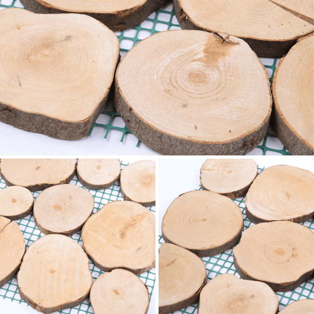 Ścieżka ogrodowa 80x40 cm chodnik plastry drewna BUKOWE ścieżki EKO DREWNO