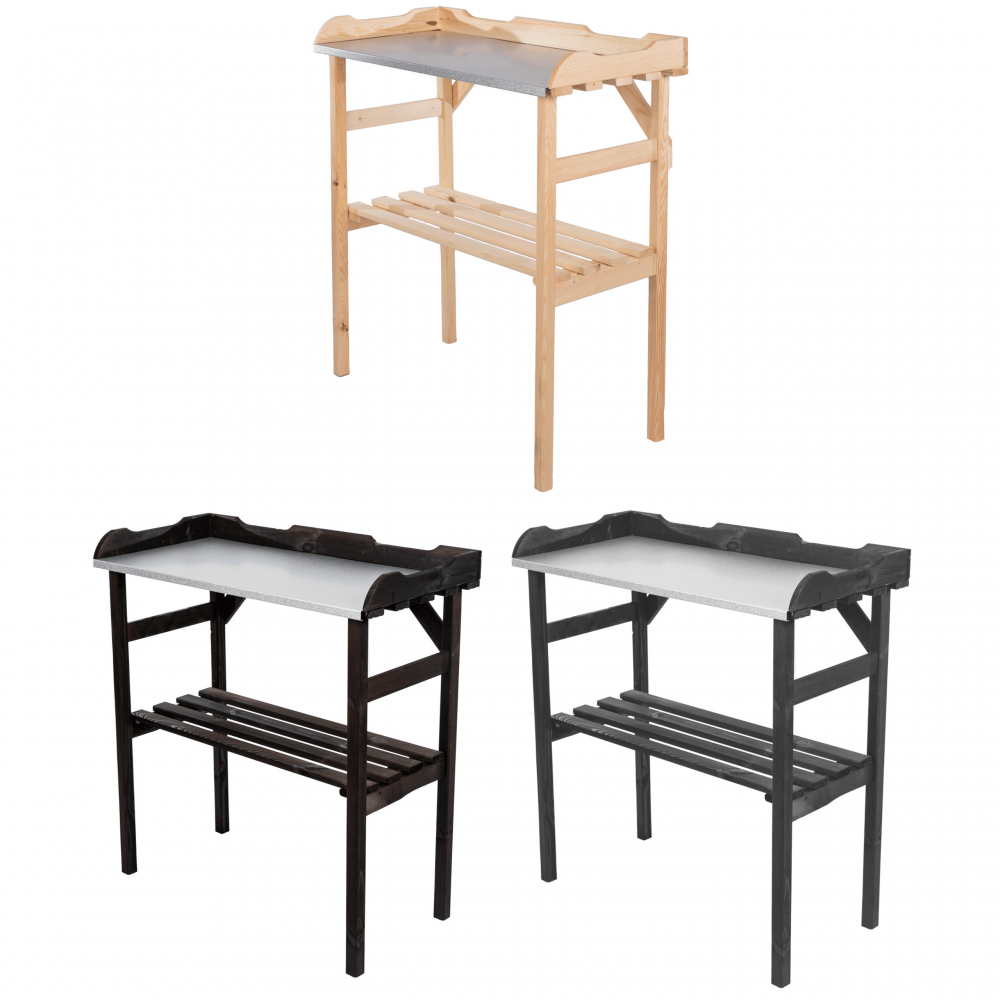 Stół do flancowania stolik do grilla stół do grillowania z półką ogrodowy