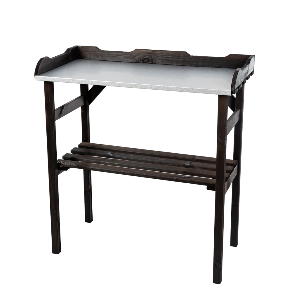 Stół do flancowania stół do grilla stolik ogrodowy do grillowania CZARNY