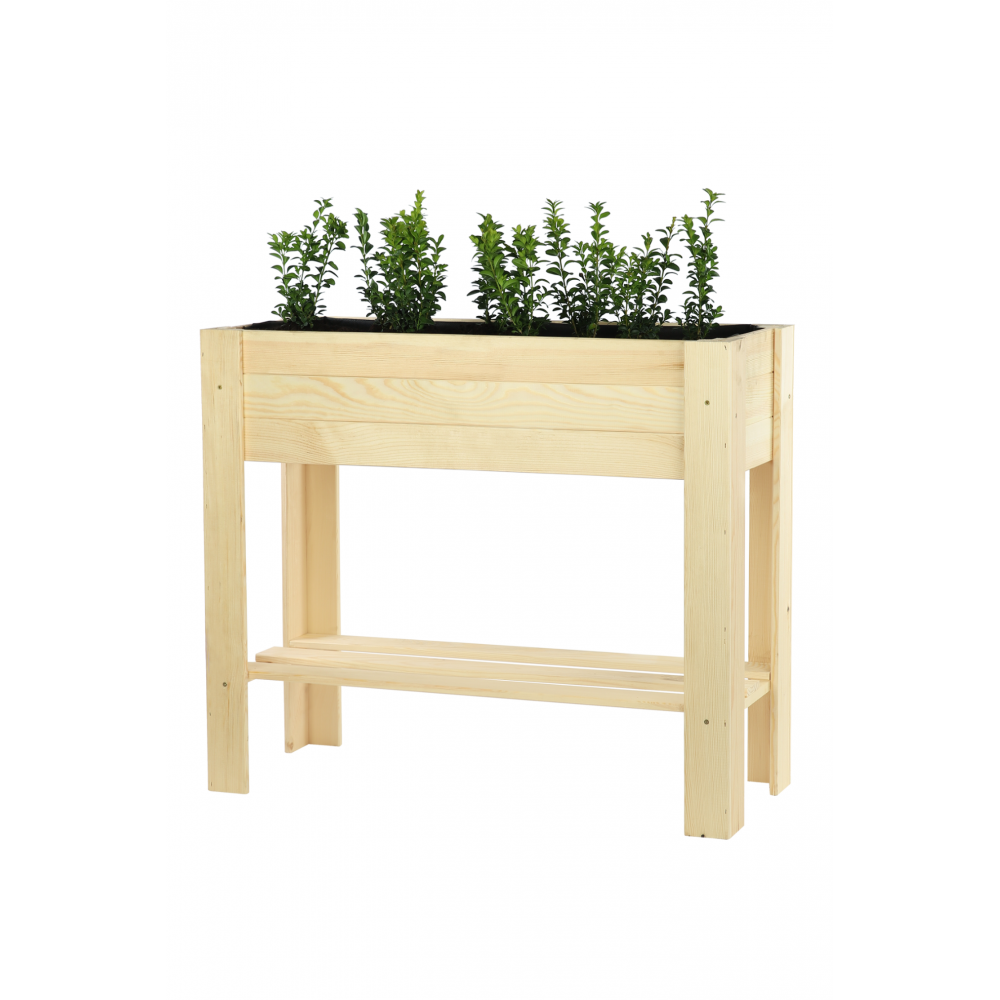 Ziołownik zielnik na nogach donica grządka warzywnik 80x34cm IMPREGNAT eko