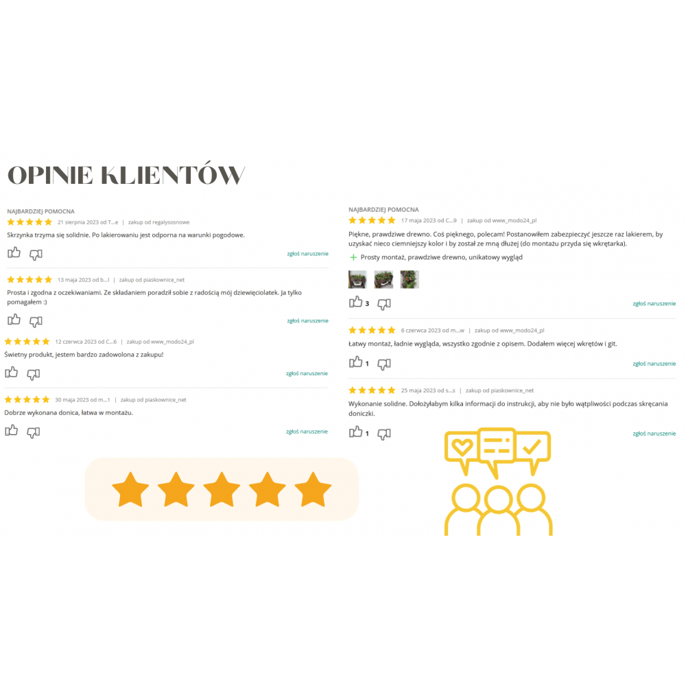 Ziołownik zielnik na nogach donica grządka warzywnik 80x34cm IMPREGNAT eko