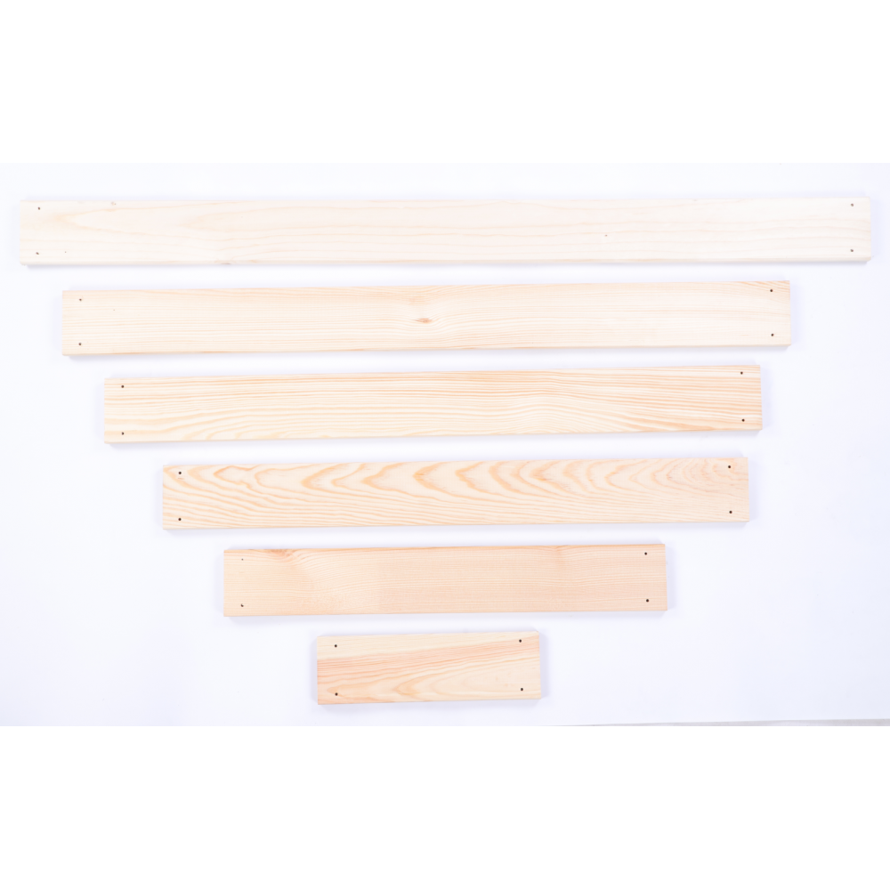 Deska sosnowa z nawiertami 9x90x1,7 cm do donic grządek piaskownic eko