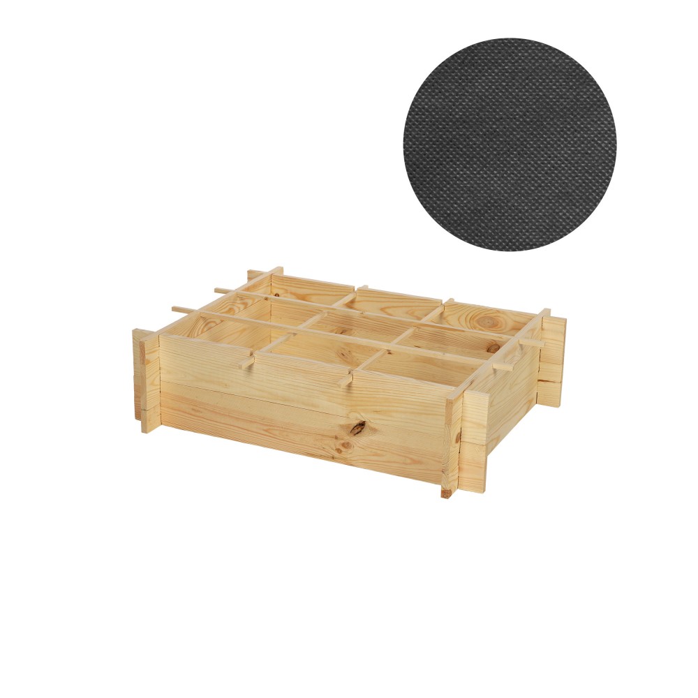 Skrzynia na warzywa zioła grządka podwyższona donica zielnik 80x60cm ECO