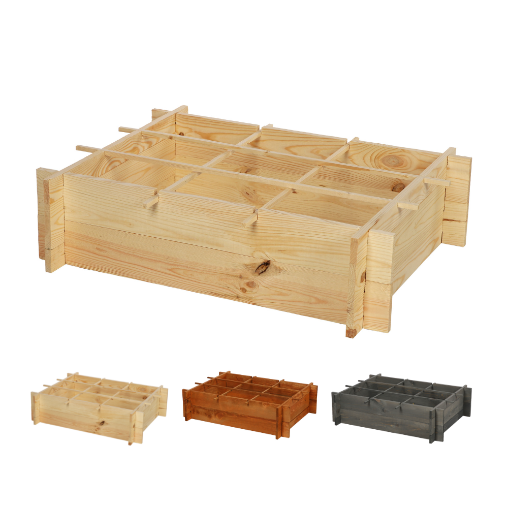 Skrzynia na warzywa zioła grządka podwyższona donica zielnik 80x60cm ECO