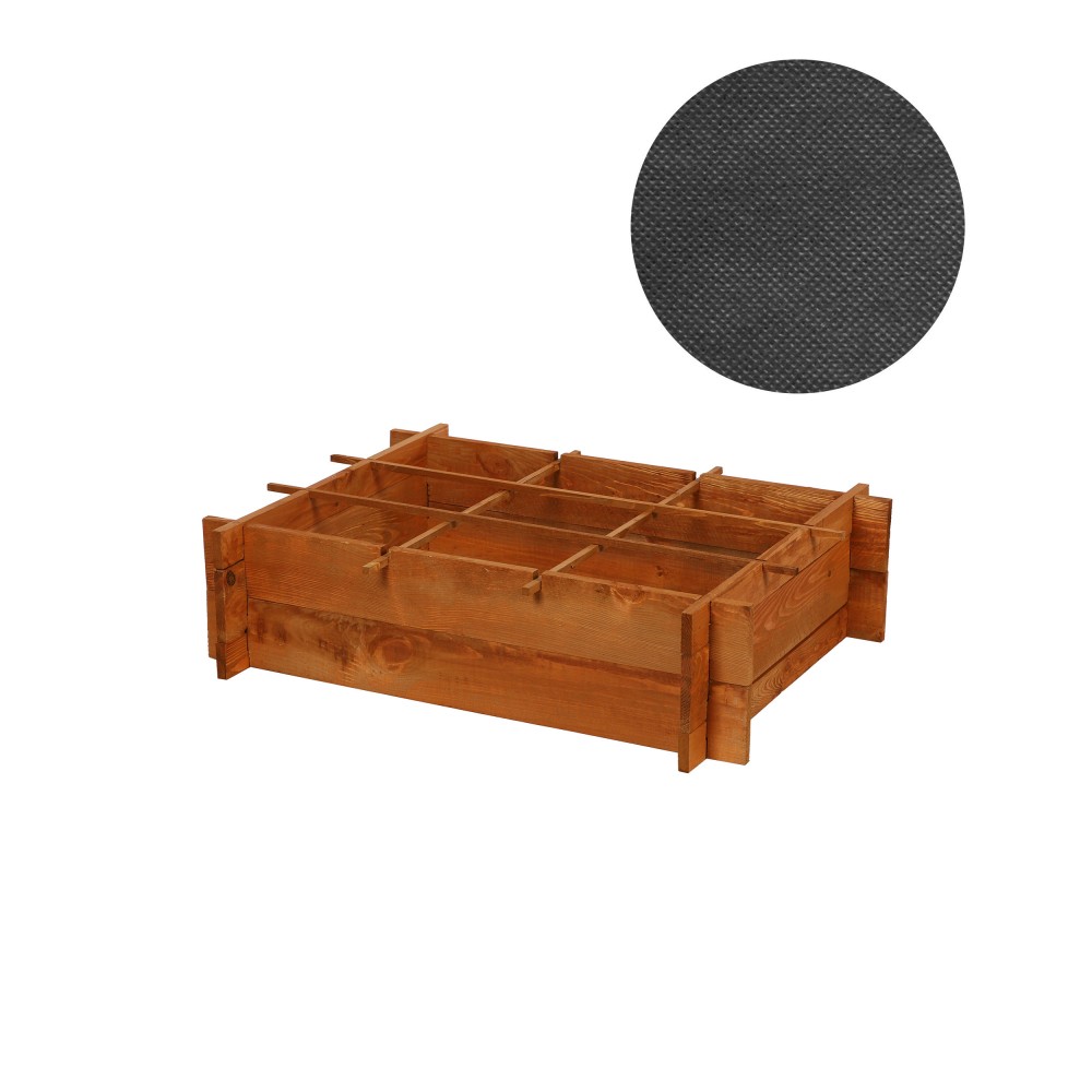 Skrzynia na warzywa zioła grządka podwyższona donica warzywnik 80x60cm ECO