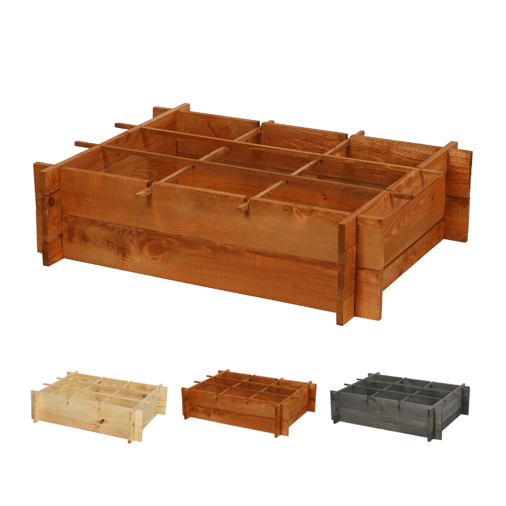 Skrzynia na warzywa zioła grządka podwyższona donica warzywnik 80x60cm ECO