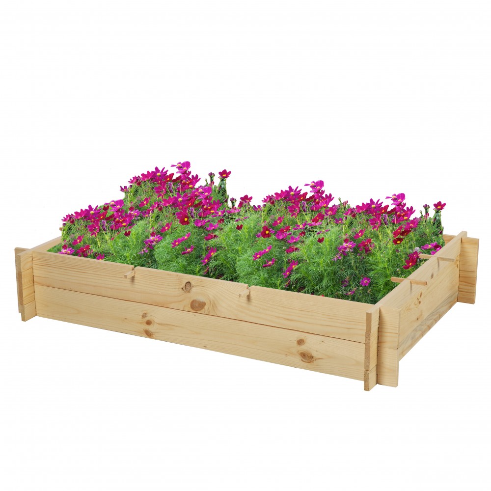 Skrzynia na warzywa zioła grządka podwyższona donica zielnik 120x80cm ECO