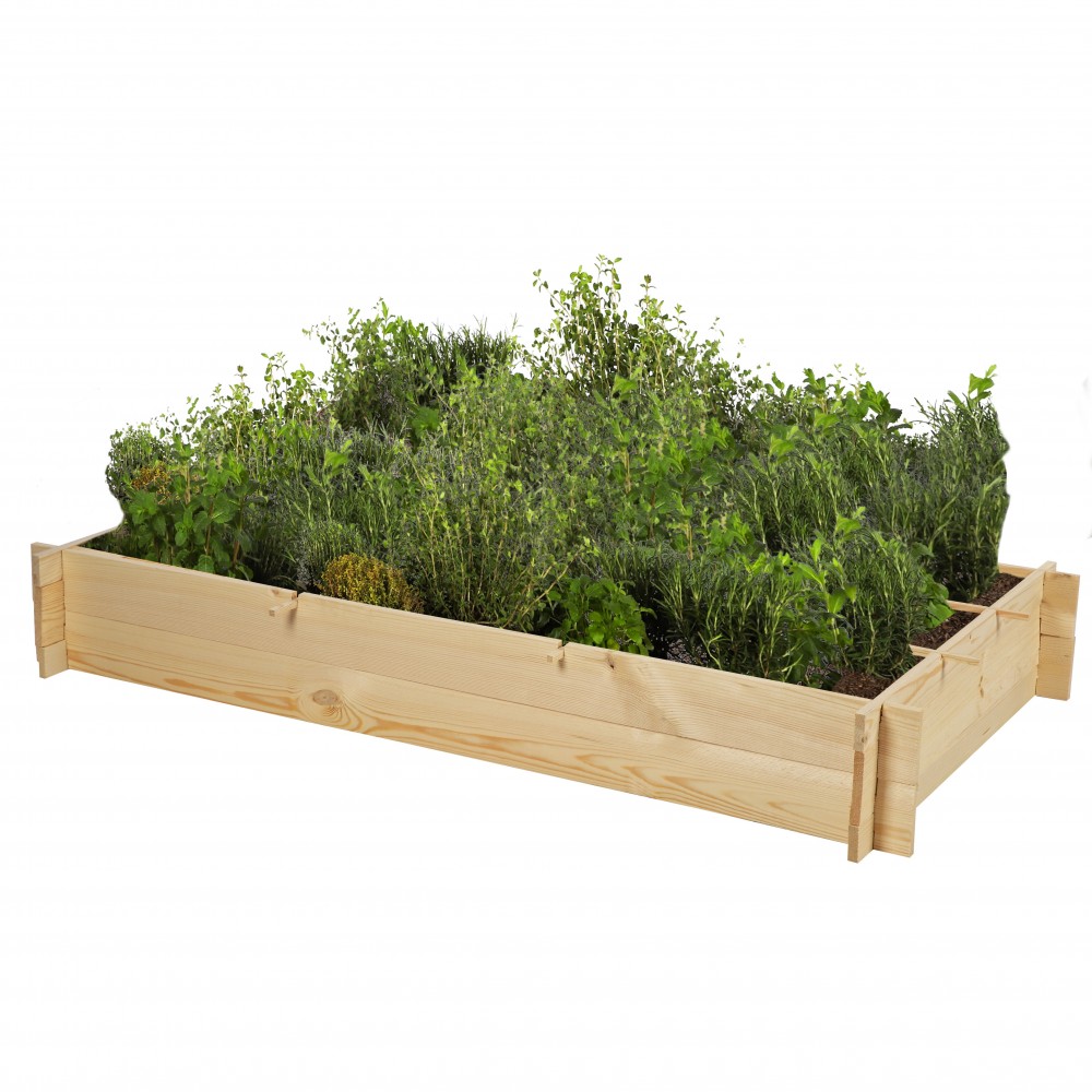 Skrzynia na warzywa zioła grządka podwyższona donica zielnik 150x80cm ECO