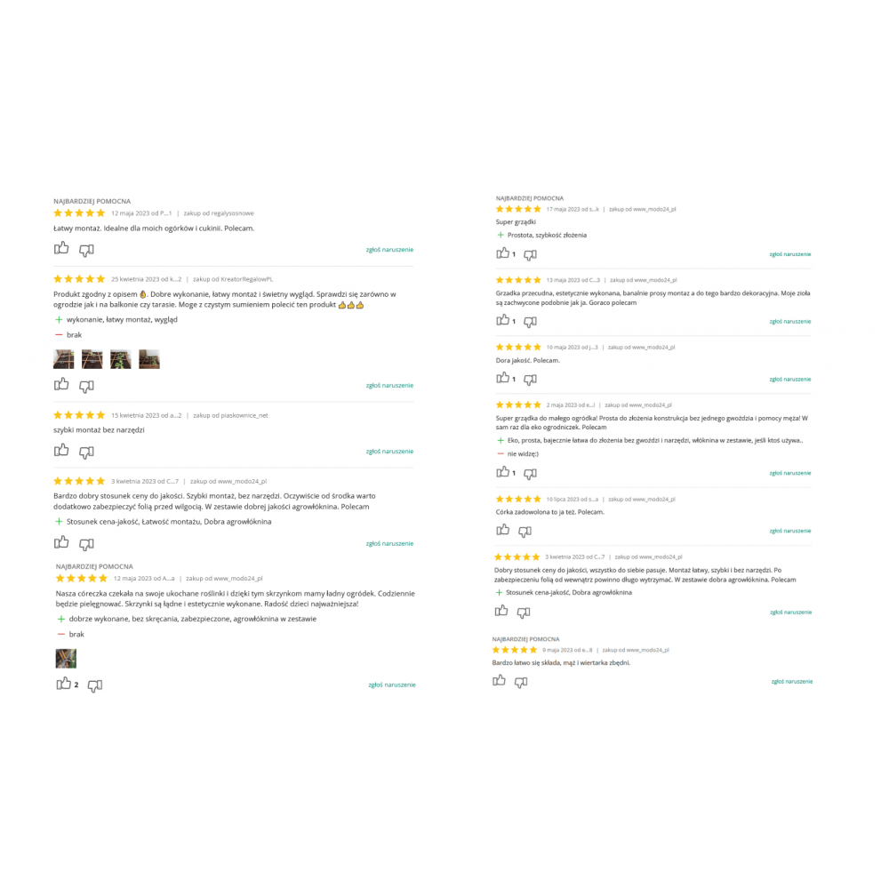 Skrzynia na warzywa zioła grządka podwyższona donica zielnik 150x80cm ECO