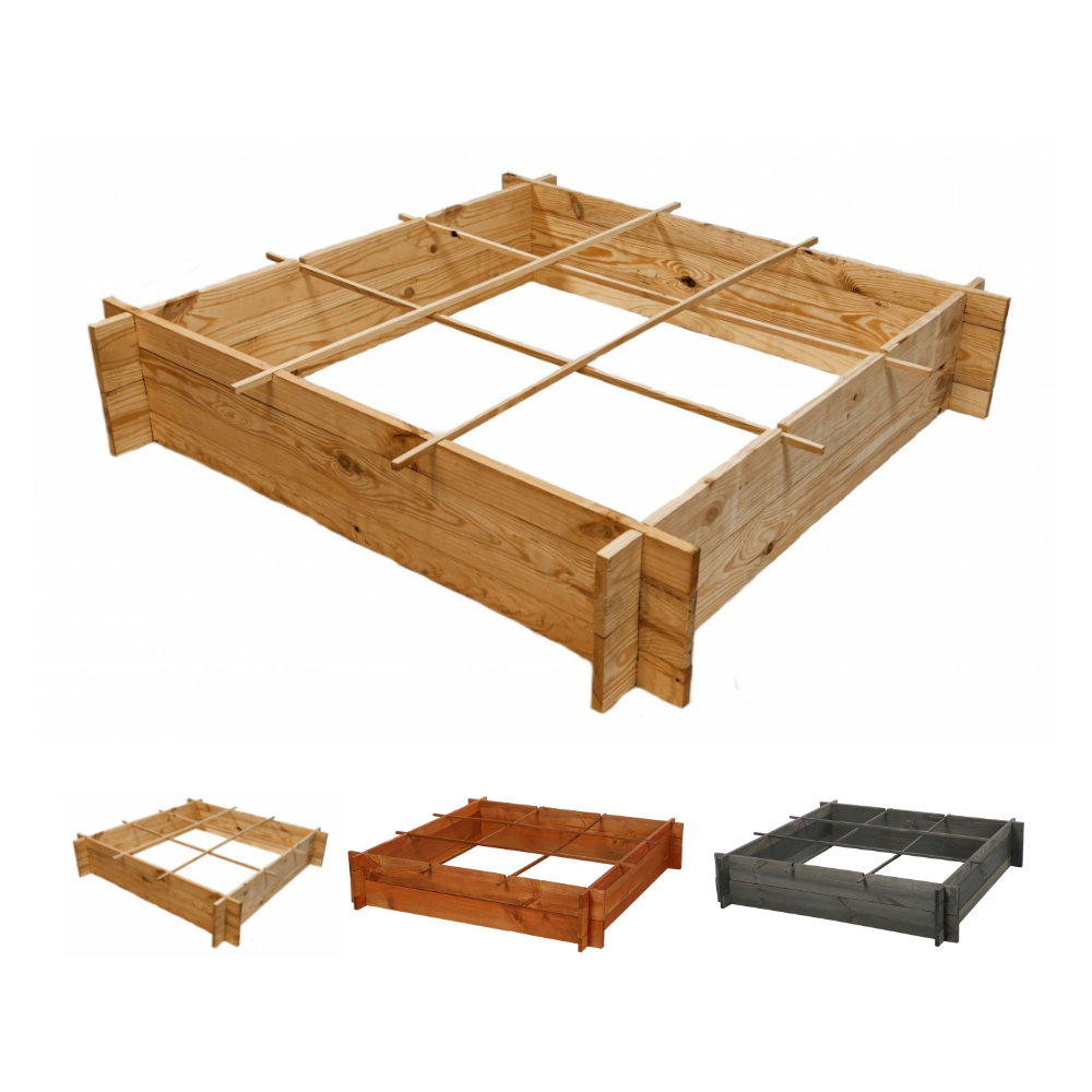 Skrzynia na warzywa zioła grządka podwyższona donica zielnik 100x100cm ECO