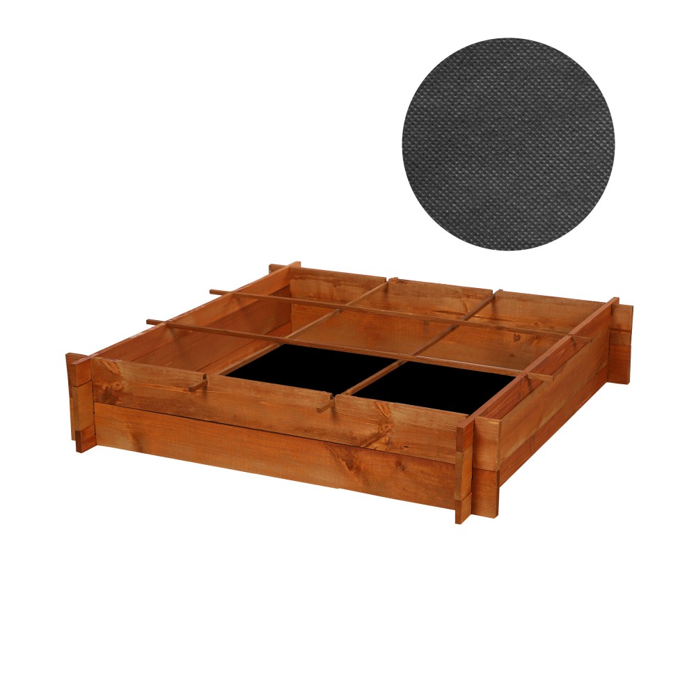 Skrzynia na warzywa zioła grządka podwyższona donica zielnik 100x100cm ECO