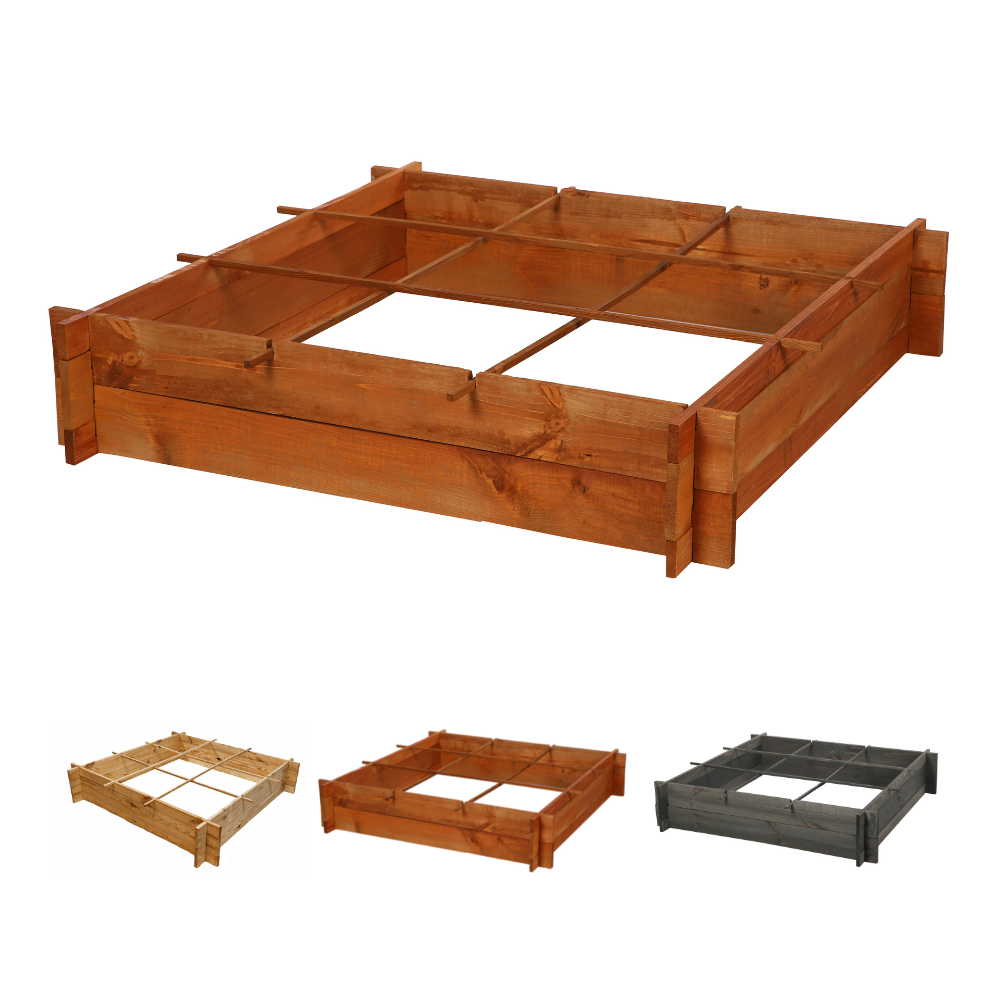 Skrzynia na warzywa zioła grządka podwyższona donica zielnik 100x100cm ECO