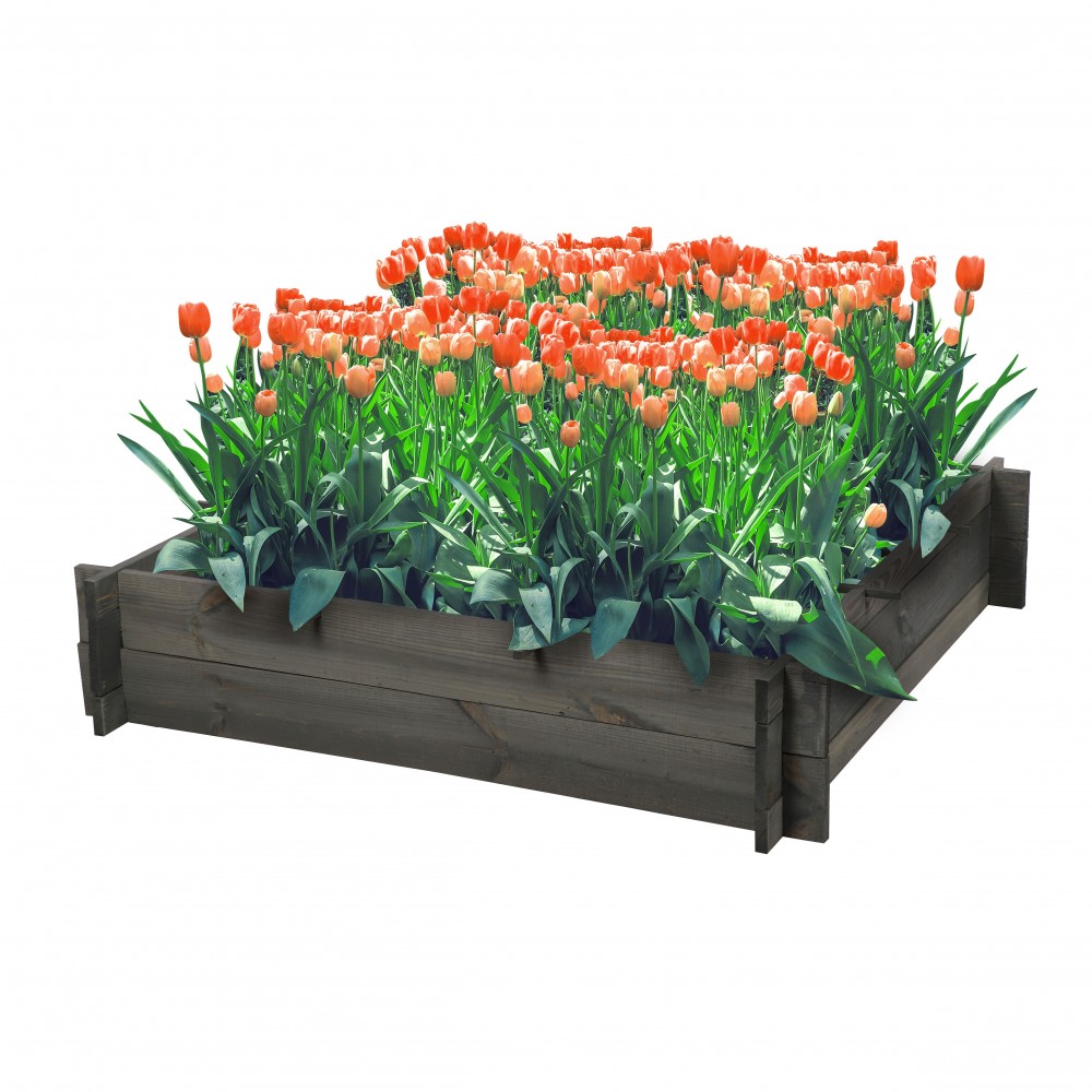 Skrzynia na warzywa zioła grządka podwyższona donica zielnik 100x100cm ECO