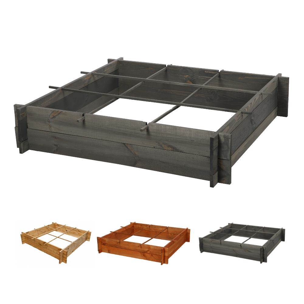 Skrzynia na warzywa zioła grządka podwyższona donica zielnik 100x100cm ECO