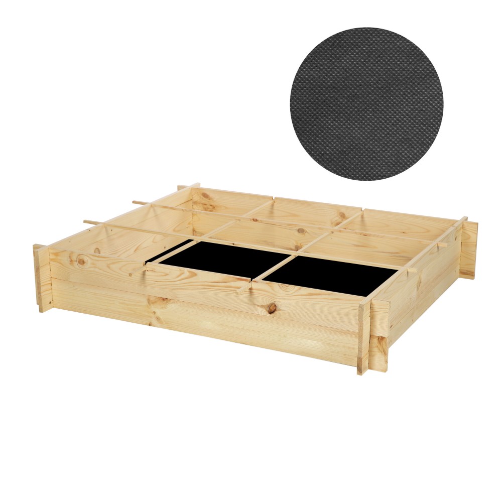 Skrzynia na warzywa zioła grządka podwyższona donica zielnik 120x100cm ECO