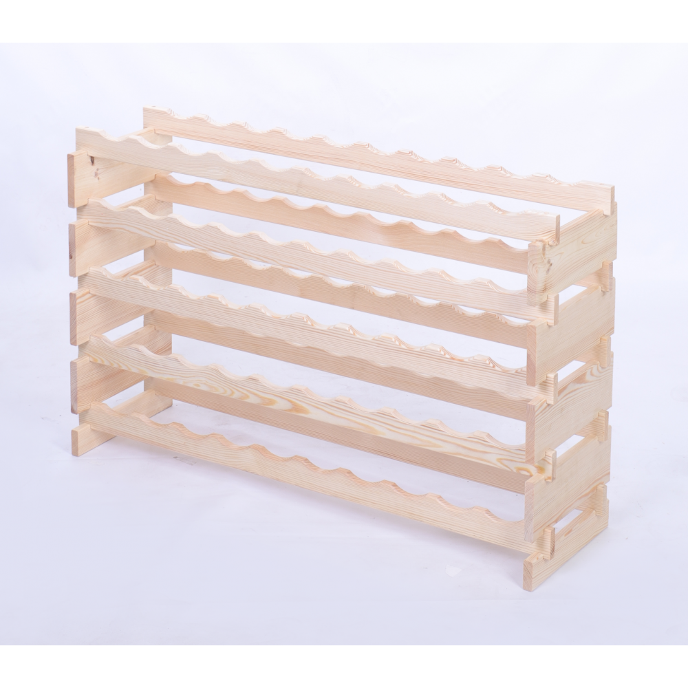 Stojak na wino regał modułowy na butelki 5x10 but BUDUJ JAK KLOCKI EKO