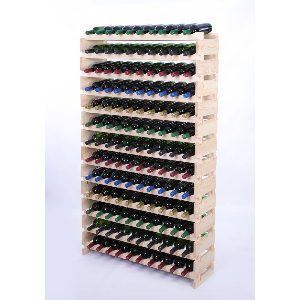 Stojak na wino regał modułowy na butelki 13x10 but POJEMNY BEZ NARZĘDZI