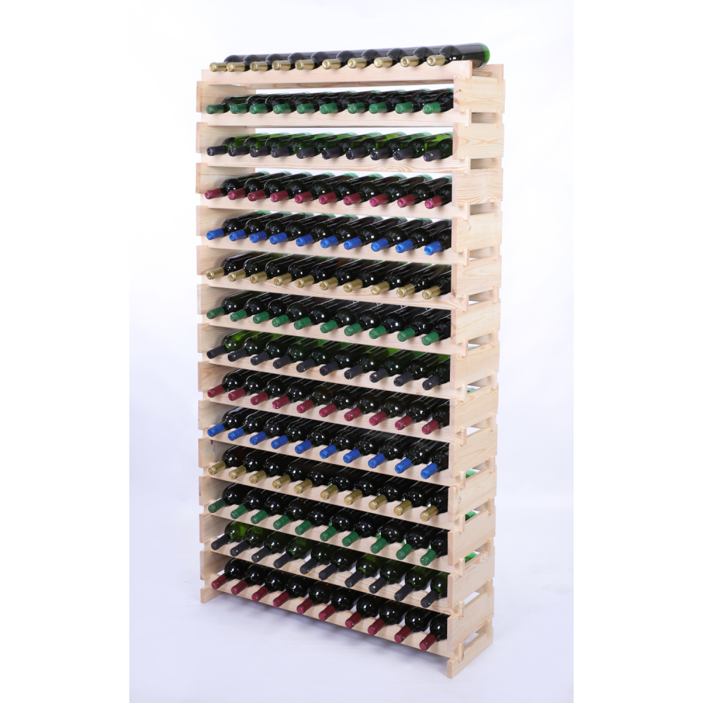 Stojak na wino regał modułowy na butelki 14x10 but POJEMNY BEZ NARZĘDZI