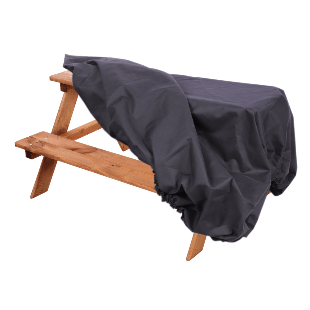 Pokrowiec ochronny na ławeczkę ławkę CZARNY WODOODPORNY z gumką 50x91x90