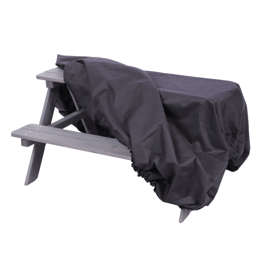 Pokrowiec ochronny na ławeczkę ławkę CZARNY WODOODPORNY z gumką 50x91x90
