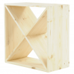 Stojak na wino szafka na butelki regał typu X 50x50x25 cm 24 butelki EKO