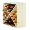Stojak na wino szafka na butelki regał typu X 50x50x25 cm 24 butelki EKO