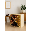 Stojak na wino szafka na butelki regał typu X 50x50x25 cm 24 butelki EKO