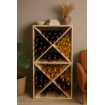 Stojak na wino szafka na butelki regał typu X 50x50x25 cm 24 butelki EKO