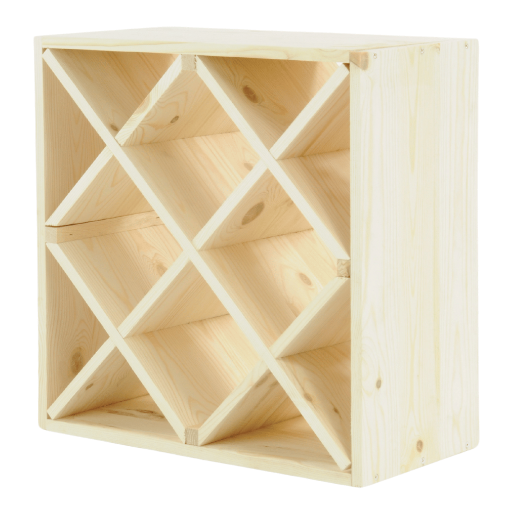 Stojak na wino szafka na butelki regał typu 4X 50x50x25 cm 24 butelki EKO