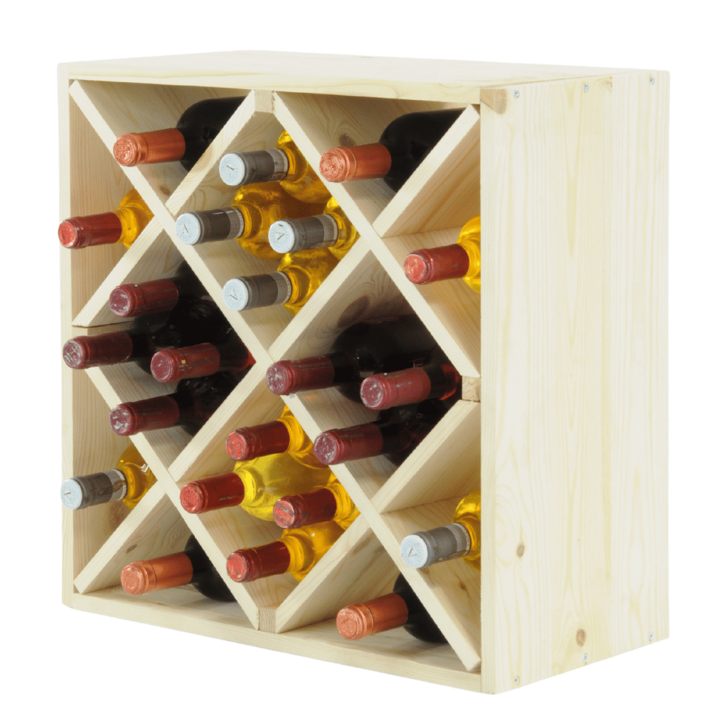 Stojak na wino szafka na butelki regał typu 4X 50x50x25 cm 24 butelki EKO