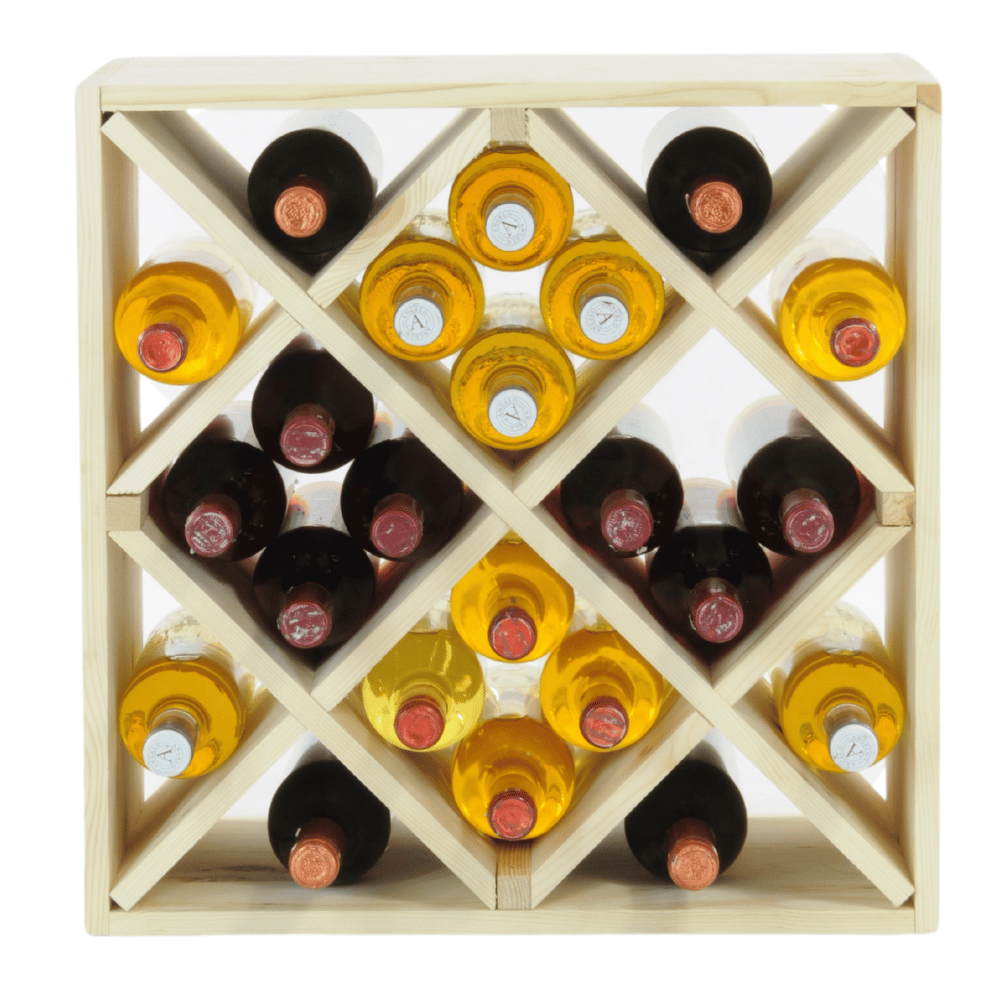 Stojak na wino szafka na butelki regał typu 4X 50x50x25 cm 24 butelki EKO