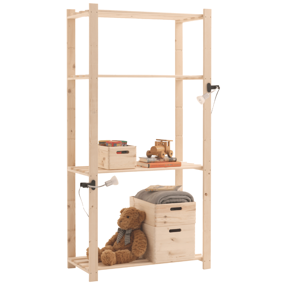 Regał na książki regał na zabawki regał drewniany do spiżarni 170x85x40 eko