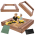 Piaskownica impregnowana 120x120 z ławeczkami AGRO PLANDEKA eko drewno