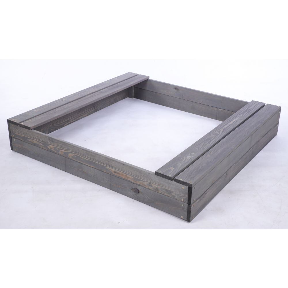 Piaskownica impregnowana 120x120 z ławeczkami AGRO PLANDEKA eko drewno