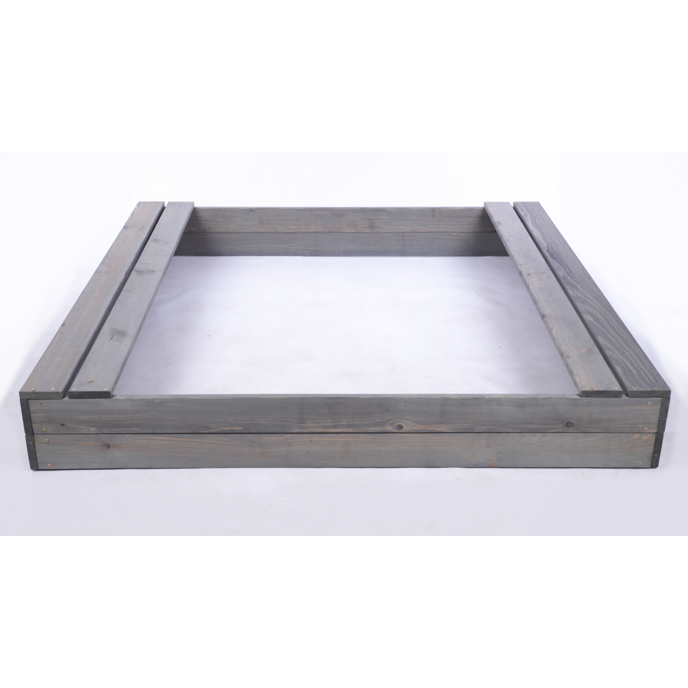 Piaskownica impregnowana 140x140 z ławeczkami AGRO PLANDEKA eko drewno