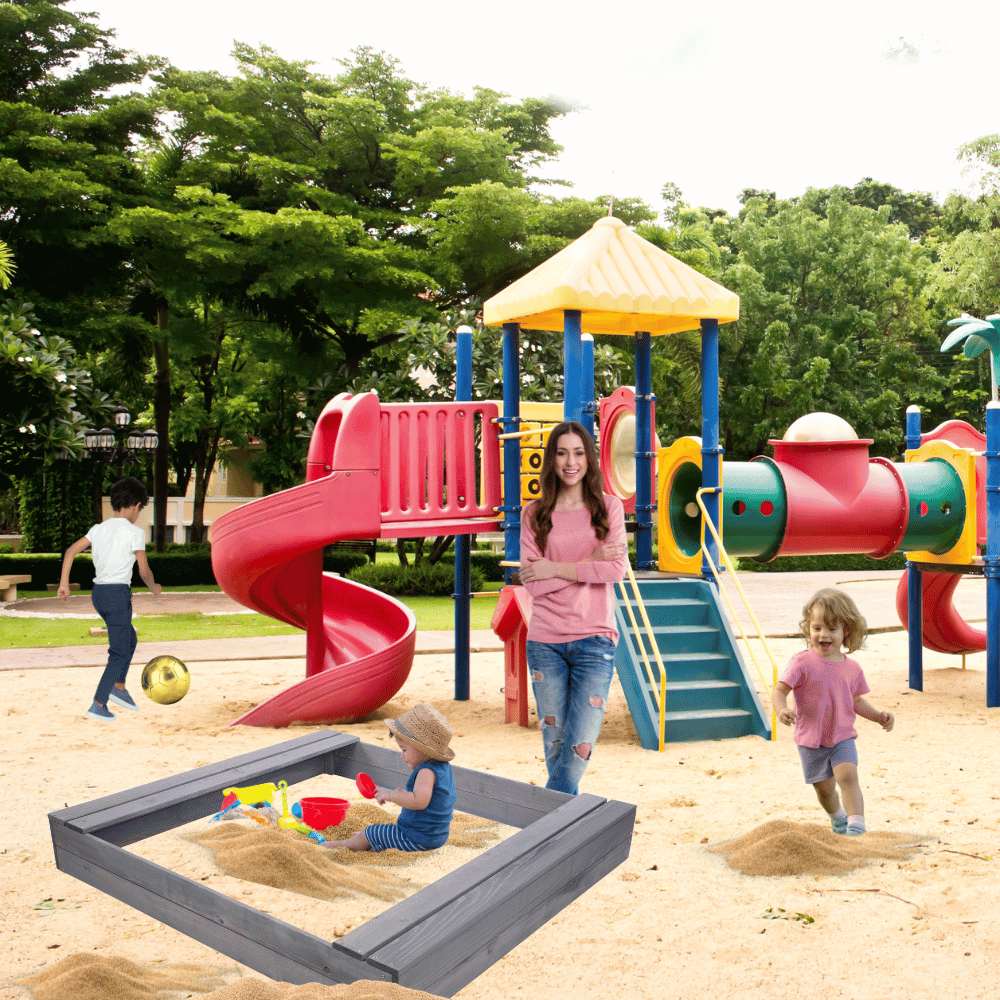 Piaskownica impregnowana 140x140 z ławeczkami AGRO PLANDEKA eko drewno