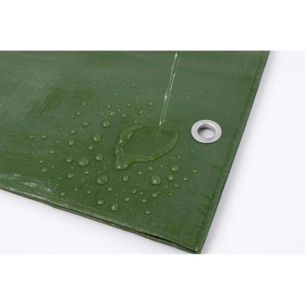Plandeka wodoodporna MOCNA PE z oczkami 2x2m WZMACNIANA GRUBA okryciowa UV