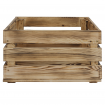 Drewniana skrzynka na owoce warzywa skrzyneczka 40x30 cm z rączkami SOSNOWA
