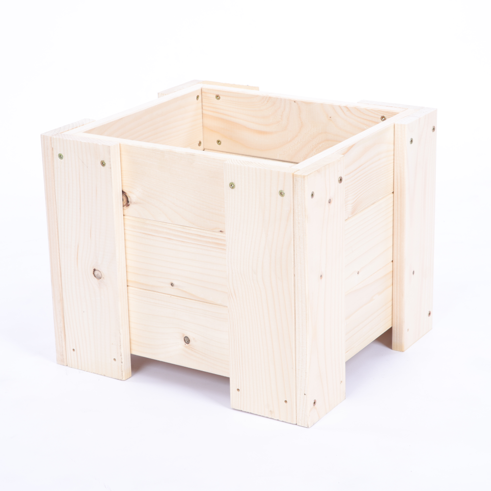 Donica drewniana ogrodowa IMPREGNAT doniczka na balkon szer. 30 cm FOLIA