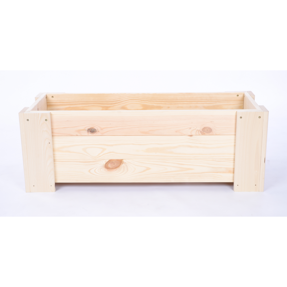 Donica drewniana ogrodowa IMPREGNAT doniczka na balkon szer. 60 cm FOLIA