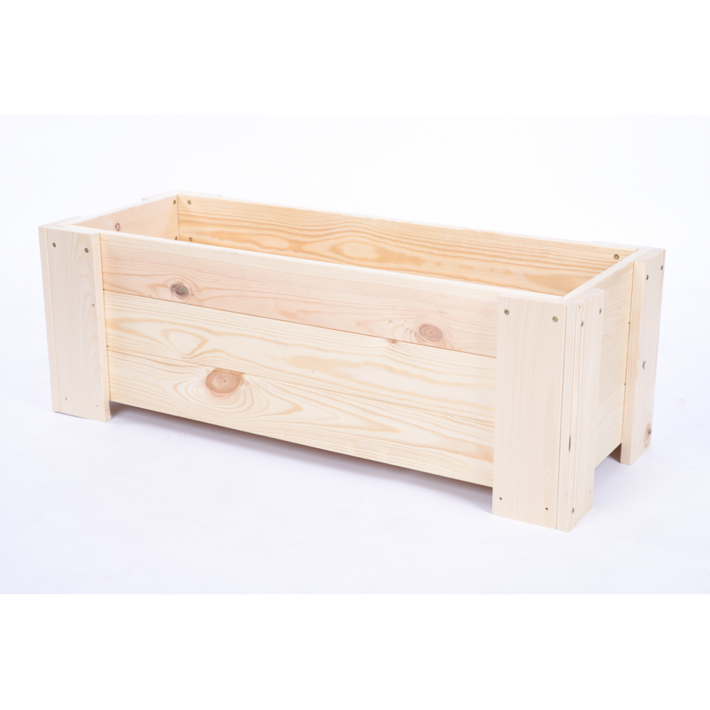 Donica drewniana ogrodowa IMPREGNAT doniczka na balkon szer. 90 cm FOLIA