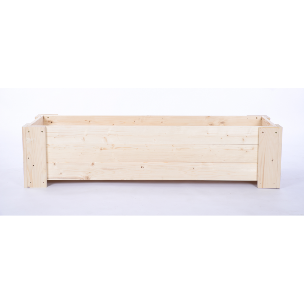 Donica drewniana ogrodowa IMPREGNAT doniczka na balkon szer. 117 cm FOLIA