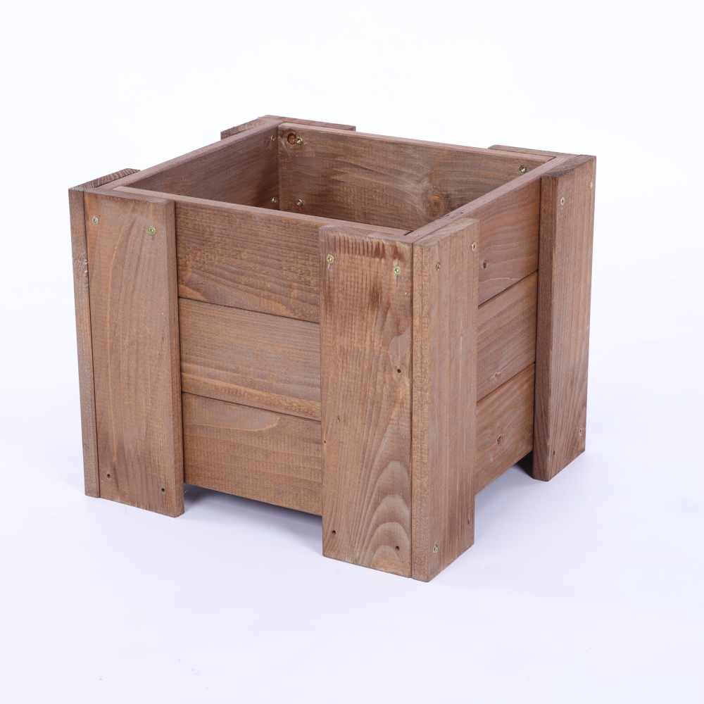 Donica drewniana IMPREGNAT warzywna doniczka na balkon szer. 30 cm FOLIA