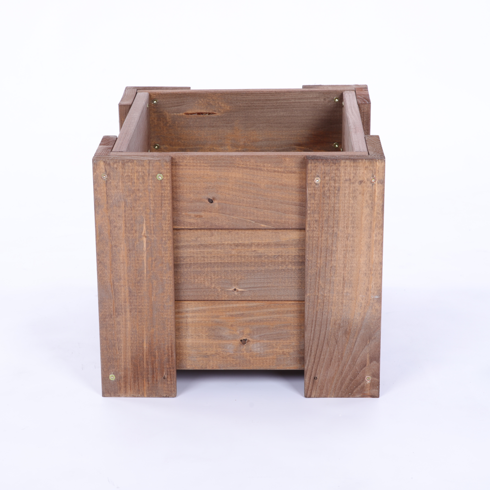 Donica drewniana IMPREGNAT warzywna doniczka na balkon szer. 30 cm FOLIA