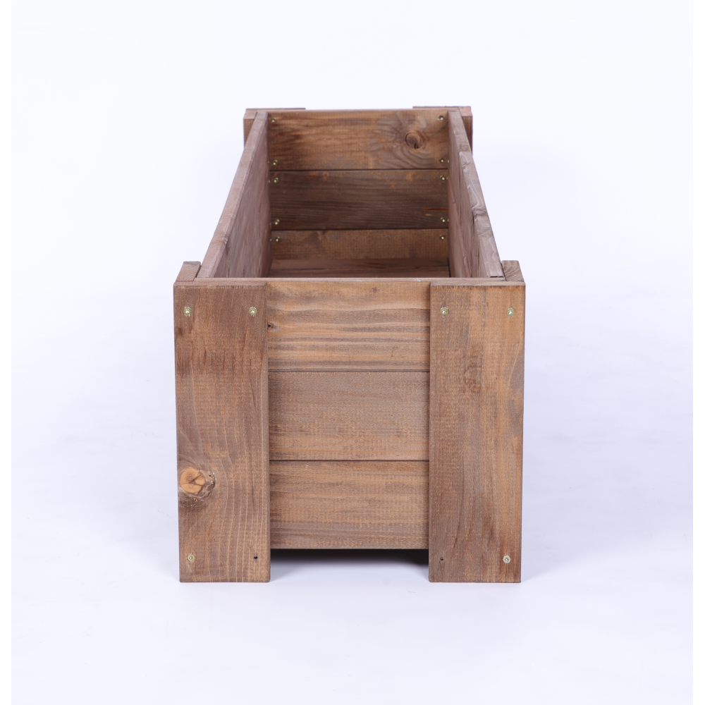 Donica drewniana IMPREGNAT warzywna doniczka na balkon szer. 100 cm FOLIA