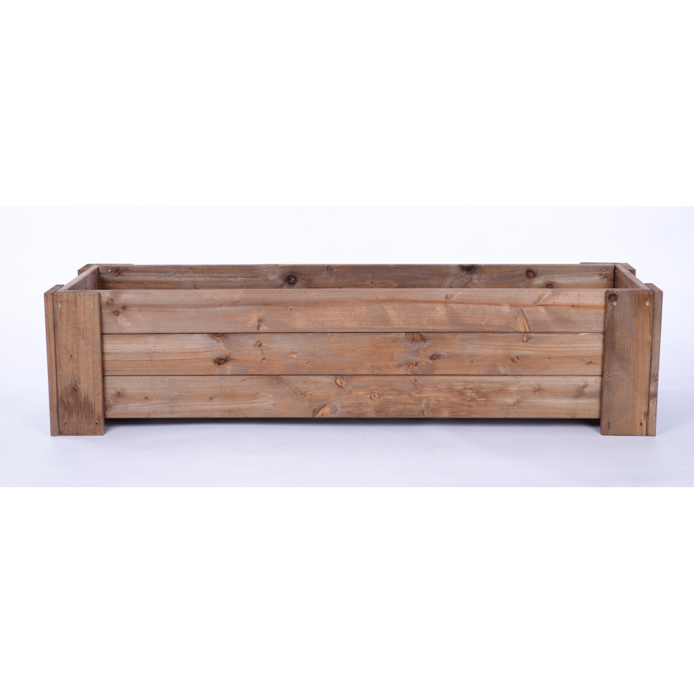 Donica drewniana IMPREGNAT warzywna doniczka na balkon szer. 137 cm FOLIA