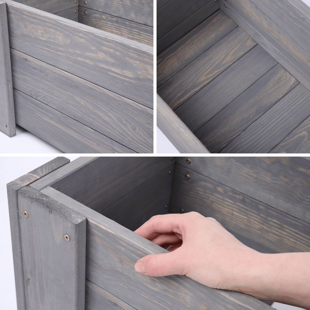 Donica drewniana IMPREGNAT warzywna doniczka tarasowa szer. 80 cm FOLIA