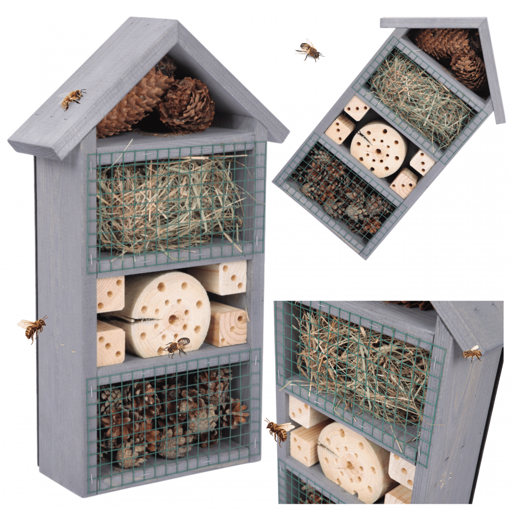 Domek dla owadów hotel budka lęgowa IMPREGNAT domki MEGA DUŻY aż 47cm! EKO